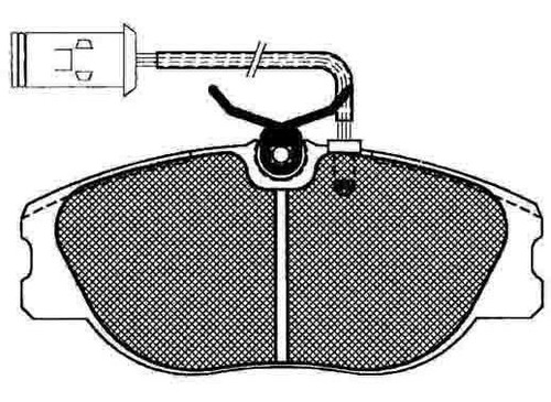 Pastilla De Freno Fiat Coupe 2.0 16 V - Turbo / 96 Delantera