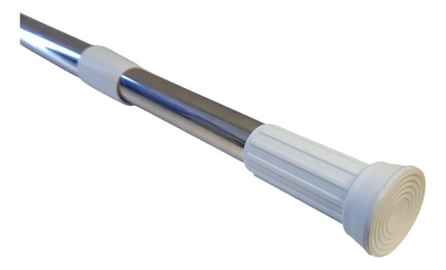 Barral Cortina Acero Inox. Extensible De 1,10 A 2mts Color Acero Inoxidable