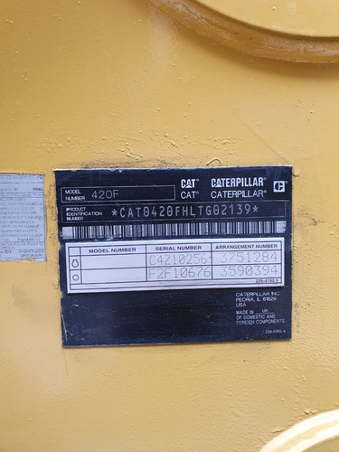 Imagen 13 de 14 de Retroexcavadora Cat 420f Año 2015 Encabinada