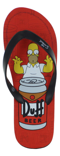 Simpsons Sandalia Flip Flop Homero Moda Casual Hombre 88339