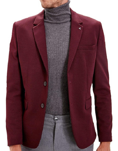 Blazer Vino Hombre