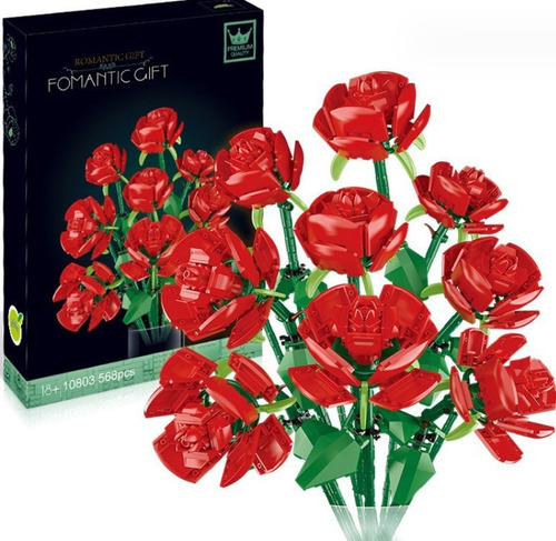 Juguetes Lego 9 Roses, Rompecabezas, Bloques Para Construir