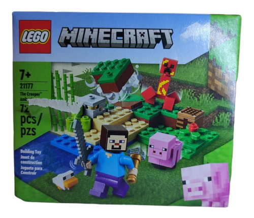 Lego Minecraft La Emboscada Del Creeper Set 21177 