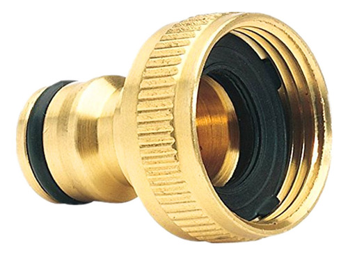 Adaptador Quick Brass Para Grifo De Manguera De Jardín (3/4)