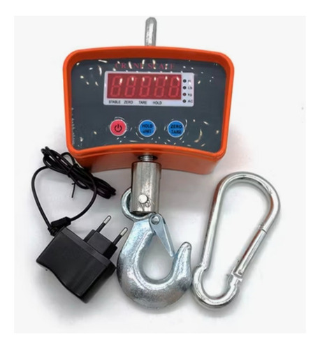 Balanza 500kg Dijitales Pantalla Lcd 220v Recargables Naranja