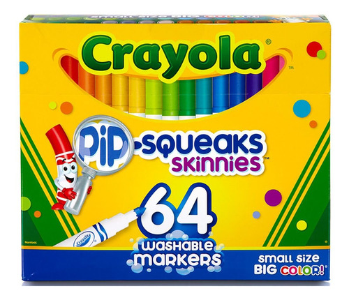 Crayola 58- Plum&oacute;n Lavable, Variado, 64 Unidades (pa.
