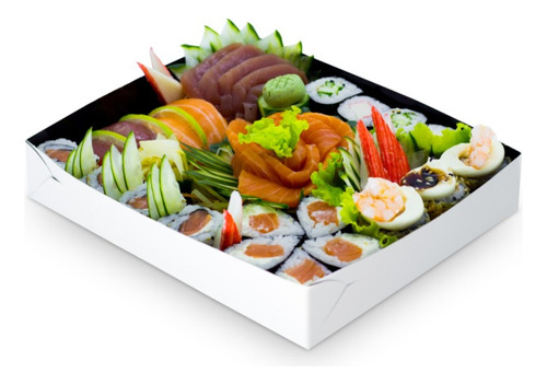 Caixa Para Sushi Delivery- Egg. - Pct C/100 Unid