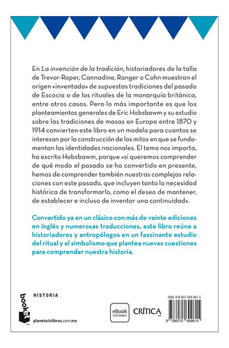 La Invención De La Tradición Booket: La Invención De La Tradición Booket., De Eric Hobsbawm Y Tere. Booket Divulgación, Vol. 1. Editorial Grupo Planeta, Tapa Blanda, Edición Primera En Español, 2025
