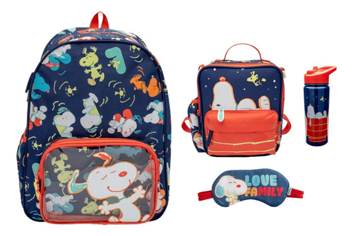 Kit Mochila De Costas Snoopy Puket