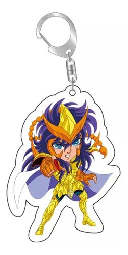 Llavero Acrílico Escorpio Saint Seiya Signo Zodiacal 