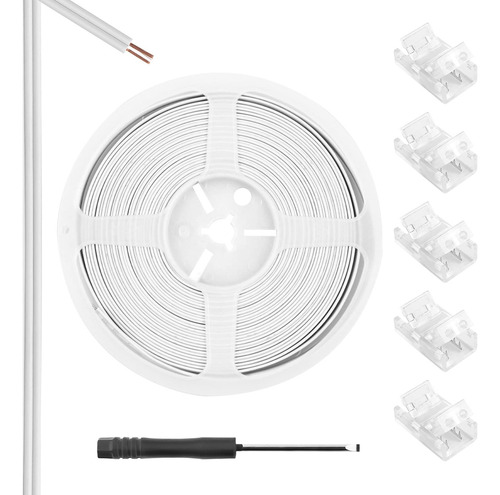 Rgbzone Kit De Conector De Tira Led De 2 Pines, 5 Conectores