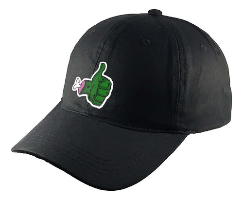 Gorra Clasica Algodón Negra Monstruos R1