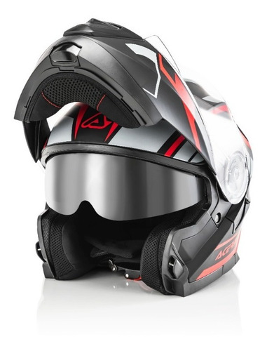 Imagen 2 de 3 de Casco Serel Negro/flourecente M
