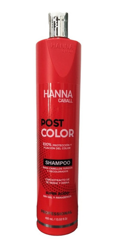 Shampoo Hanna Caball Post Color Cabellos Teñidos