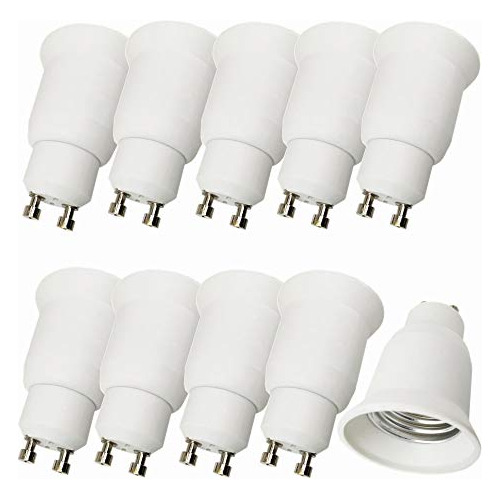 10pcs Gu10 To E26/e27   Base Lamp Bulbs Sockets Adapter...