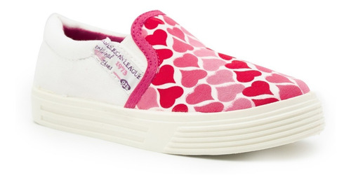 Imagen 2 de 2 de Zapatilla Pancha Corazones (talle 27 Al 33) Art 3320corf