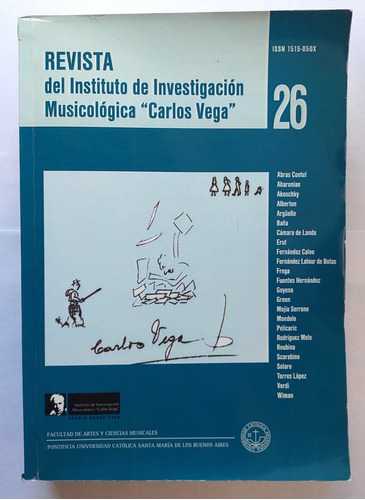 Revista Instituto Investigación Musicológica Carlos Vega 26