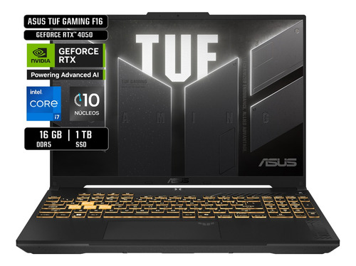 Laptop Asus Tuf Gaming Core I7-13620h Nvidia Rtx 4050 16gb Gris