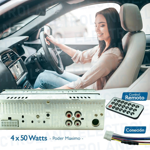 Autoestereo Bluetooth Pantalla Mp3 Usb Desmontable Fm