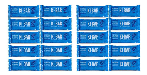 Barrita Proteica Natural Ki Bar Clara Huevo De Coco 40g X20