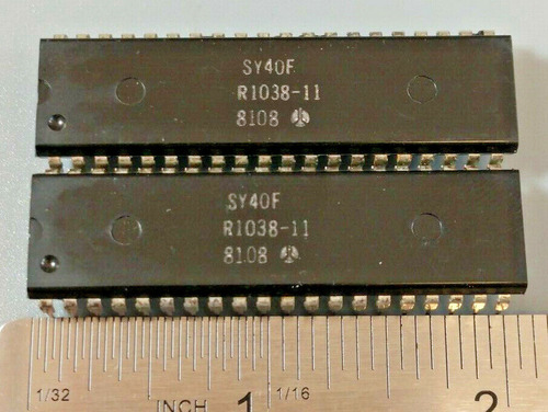 Lot Of 2 Rockwell R1038-11 Ic 40pin Pdip       Sy40f  81 Eeo