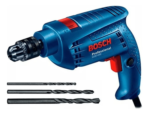 Taladro Percutor Gsb 450 Re Bosch 450w + Brocas