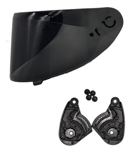 Kit Reparo + Viseira Fume Axxis Original Draken E Eagle