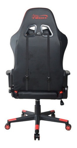Imagen 8 de 8 de Silla Gamer Stratos Njoytech 2d 180° Rojo Ó Celeste .