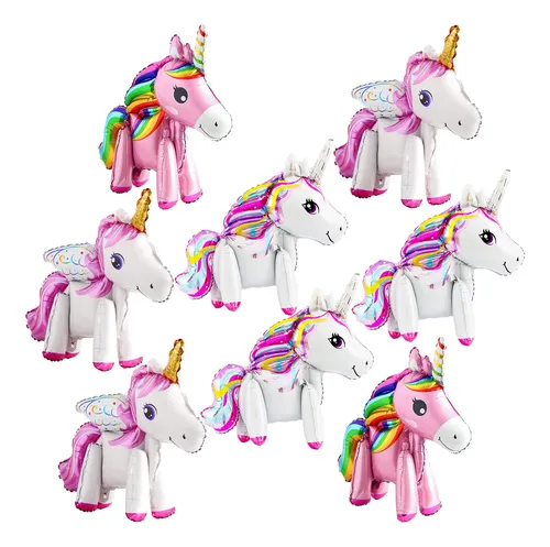 comprar Globo Unicornio Enorme Autosostentoso 8 Pieza 34  Arcoiris