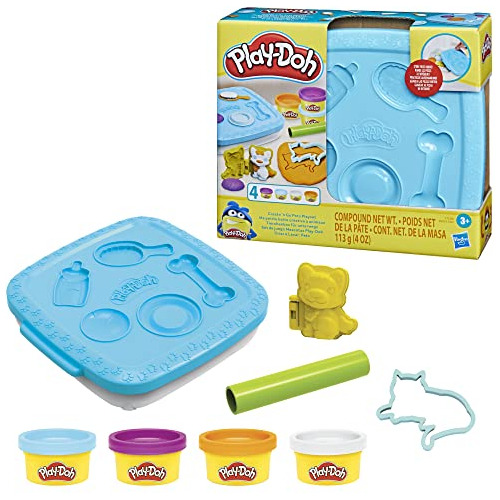 Play-doh Create 'n Go Pets Playset, Set Con Contenedor De Al