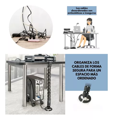 organizador de cables bajo mesa – Compra organizador de cables