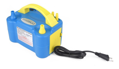 Inflador Compressor Bomba Balões Bexigas Festas Azul