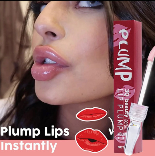 Lip Plump Volume Imediato Nos Lábios Com Acid Hialuronic