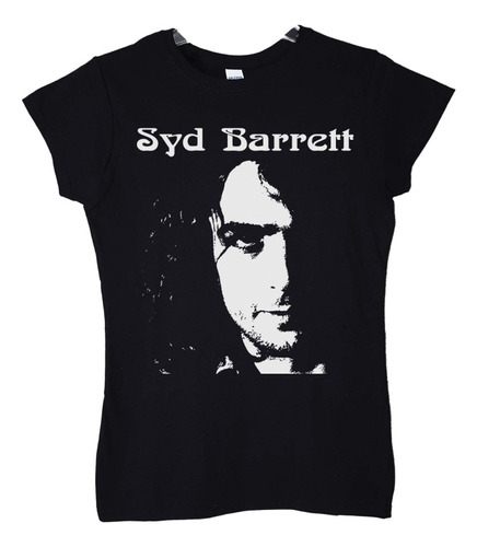 Polera Mujer Syd Barret Face Stencil Rock Abominatron