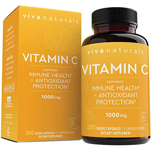 Viva Naturals Vitamina C 1000mg - Suplementos De 3gcyq