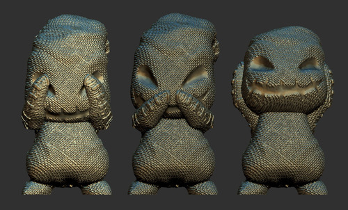 Imagen 1 de 2 de Minis Oogie Boogie De La Sabiduría- Escultura