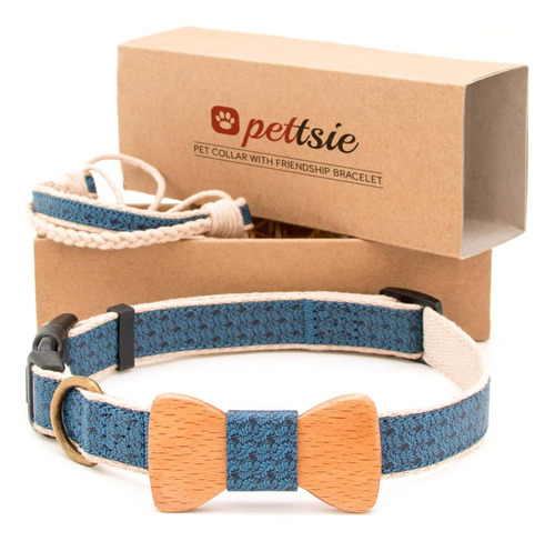 Collar De Perro Con Forma De Juego, Pajarita Y Pulsera De La