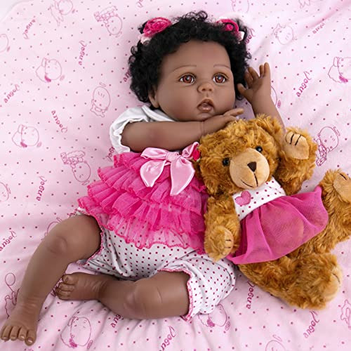 Aori Reborn Baby Dolls Black Lifelike African American Rebor