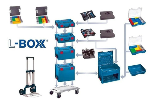 Carro De Transporte Carreta P/ Maletin L-boxx Bosch Plegable