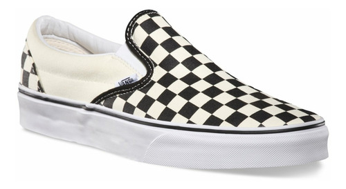 Imagen 2 de 5 de Champion Vans Moda Unisex Classic Slip On Negro- Blanco - Me