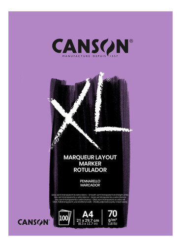 Canson 297236 Xl - Cuadro De Dibujo Para Marcadores, Din A4,