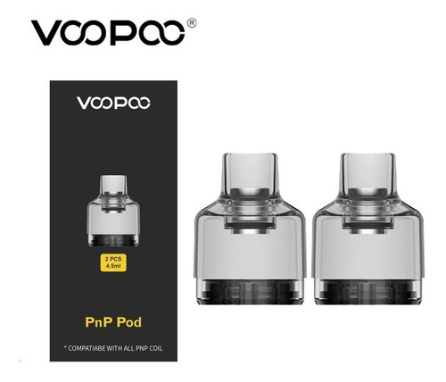 Voopoo Pnp Repuesto Pod 4.5ml (vacio) Pack 2 Un Drag X Etc 
