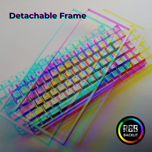Rk Royal Kludge Rk84 Wired Rgb 75% Hot Mechanical Keyboard,