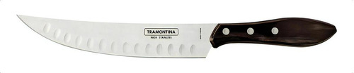 Faca Tramontina Butcher Churrasco Inox 8  Cabo Polywood Cor Cabo Castanho