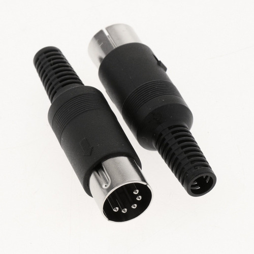 Din Mini Pin Macho Clavija Audio Ja Conr For 5 Pines