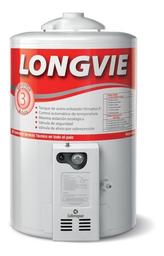 Termotanque Longvie T3050pf 50 Lts De Pie Multigas