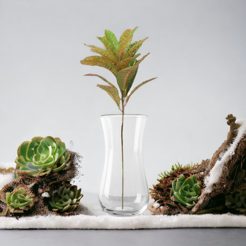 Ramita Rama Croton Plantas Artificiales Decorativa Follaje