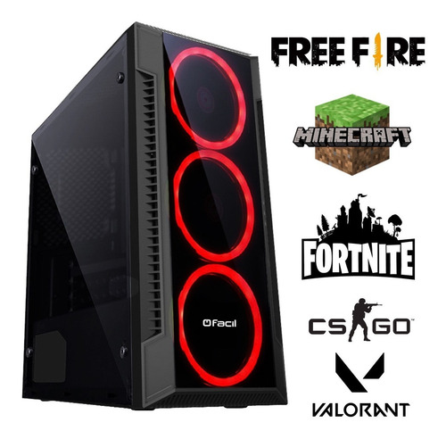 Imagem 2 de 5 de Pc Gamer Barato Completo Intel I5 8gb Hd 500gb Monitor 21