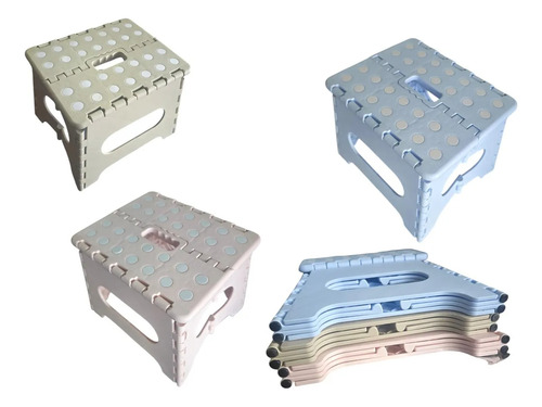 3 Pz Banco Plegable Portátil Reforzado Infantil Niño/a 90 Kg