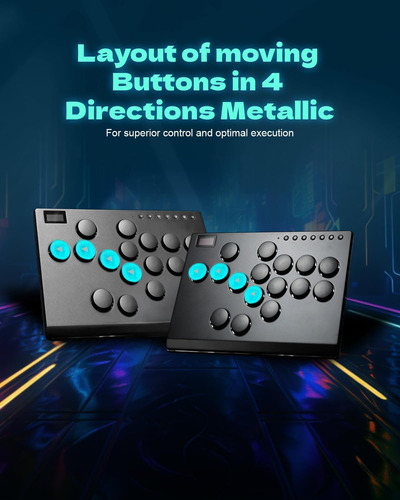 Jzw-shop All Metal Arcade Stick M16, Controlador Arcade De T